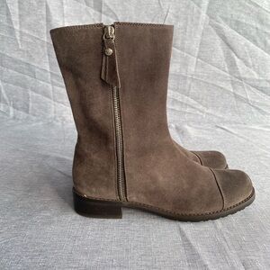 Stuart Weitzman | Suede Zip Boots - Size 36.5